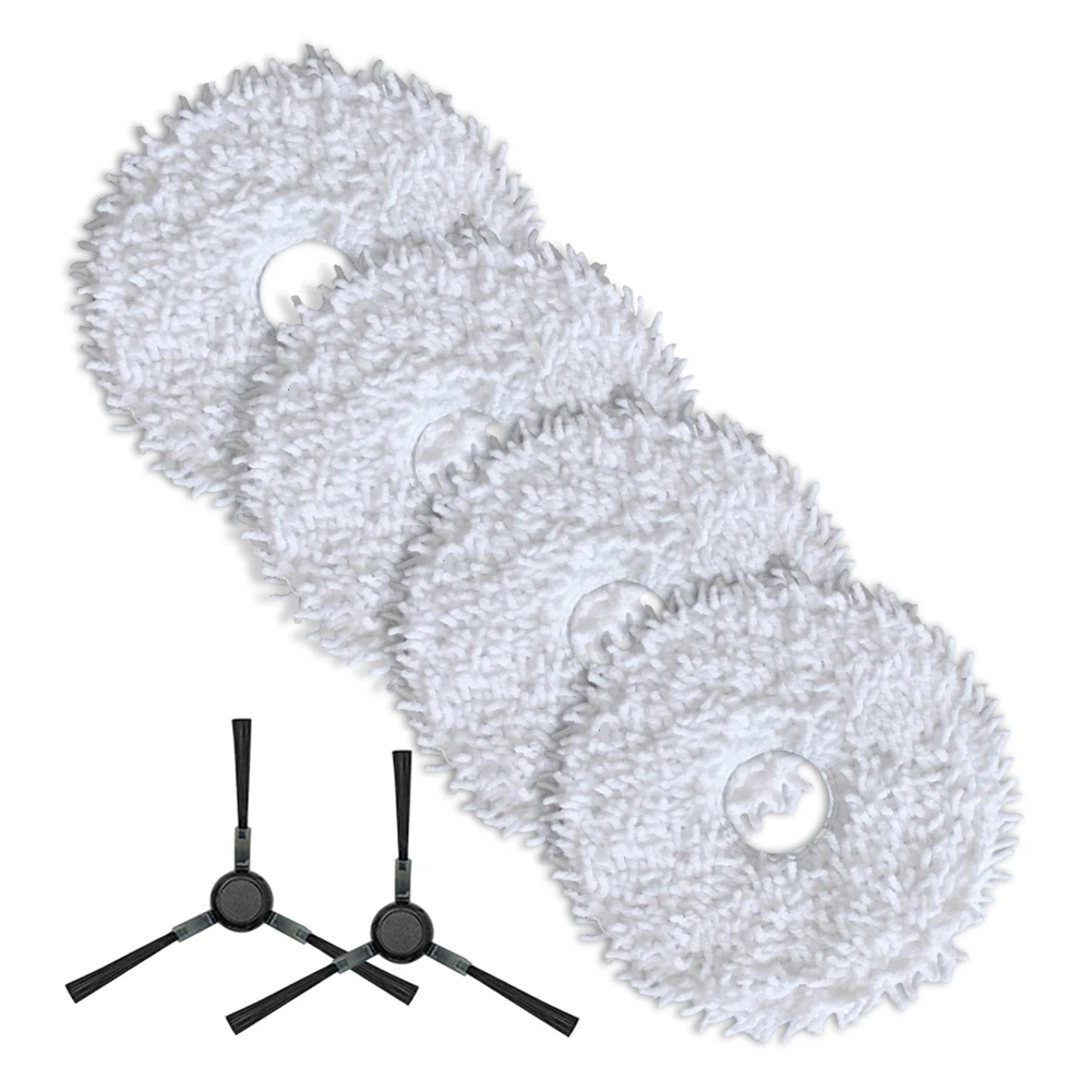 

Салфетки для швабр для роботов-пылесосов EUREKA V15 Pro и J15, 4 или 10 шт., с боковыми щетками для комплексной уборки