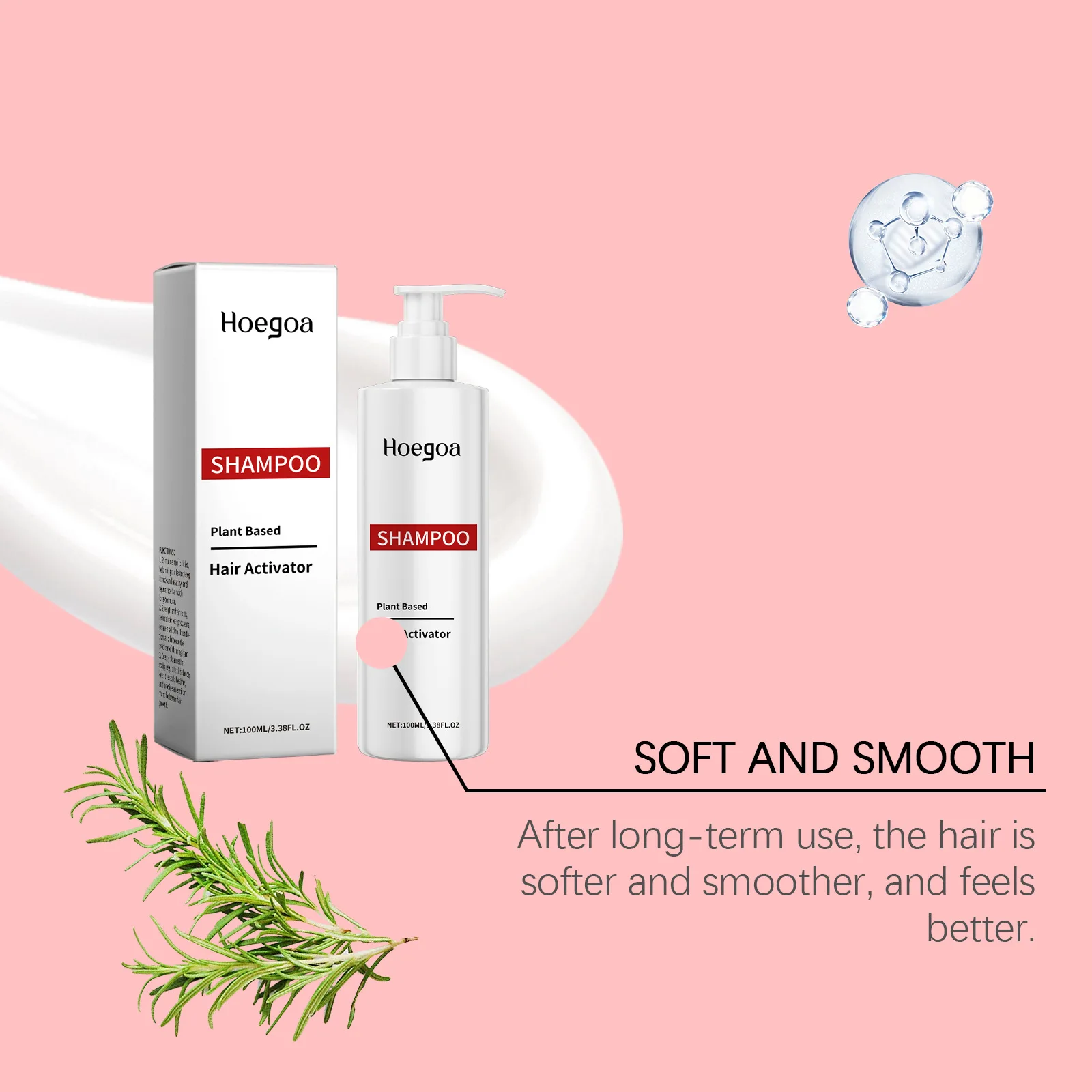 شامبو مضاد لتساقط الشعر يقلل من الكسر ويعزز النمو ويجدد شبابًا وتقوية الجذور وسميك وأكثر نعومة وشامبو مغذي لطيف