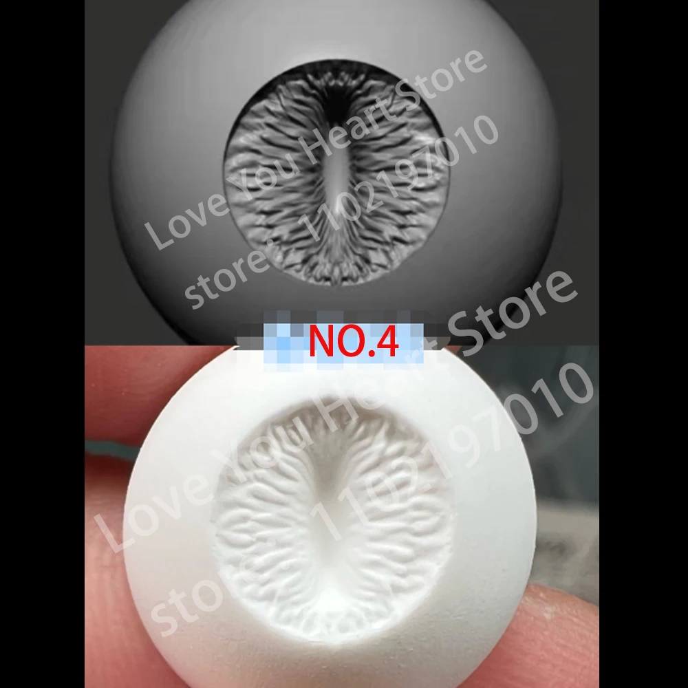 10 pares de olhos de boneca fundo de resina com padrão diy acessórios de boneca artesanal fundo de globo ocular branco boneca bjd olhos de gesso fundo 14mm