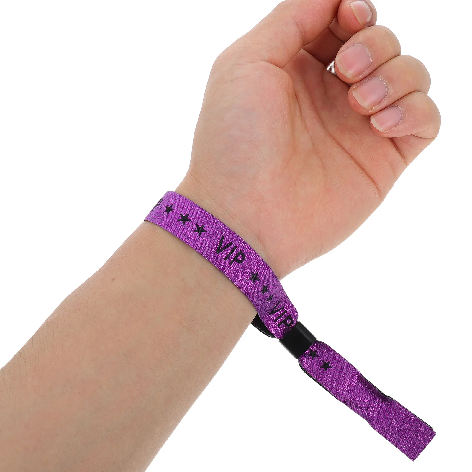 

20Pcs Purple Vip Fabric Wristbands Party Bands Event Admission Wedding Concert Festival Fabric Entry Wristbands