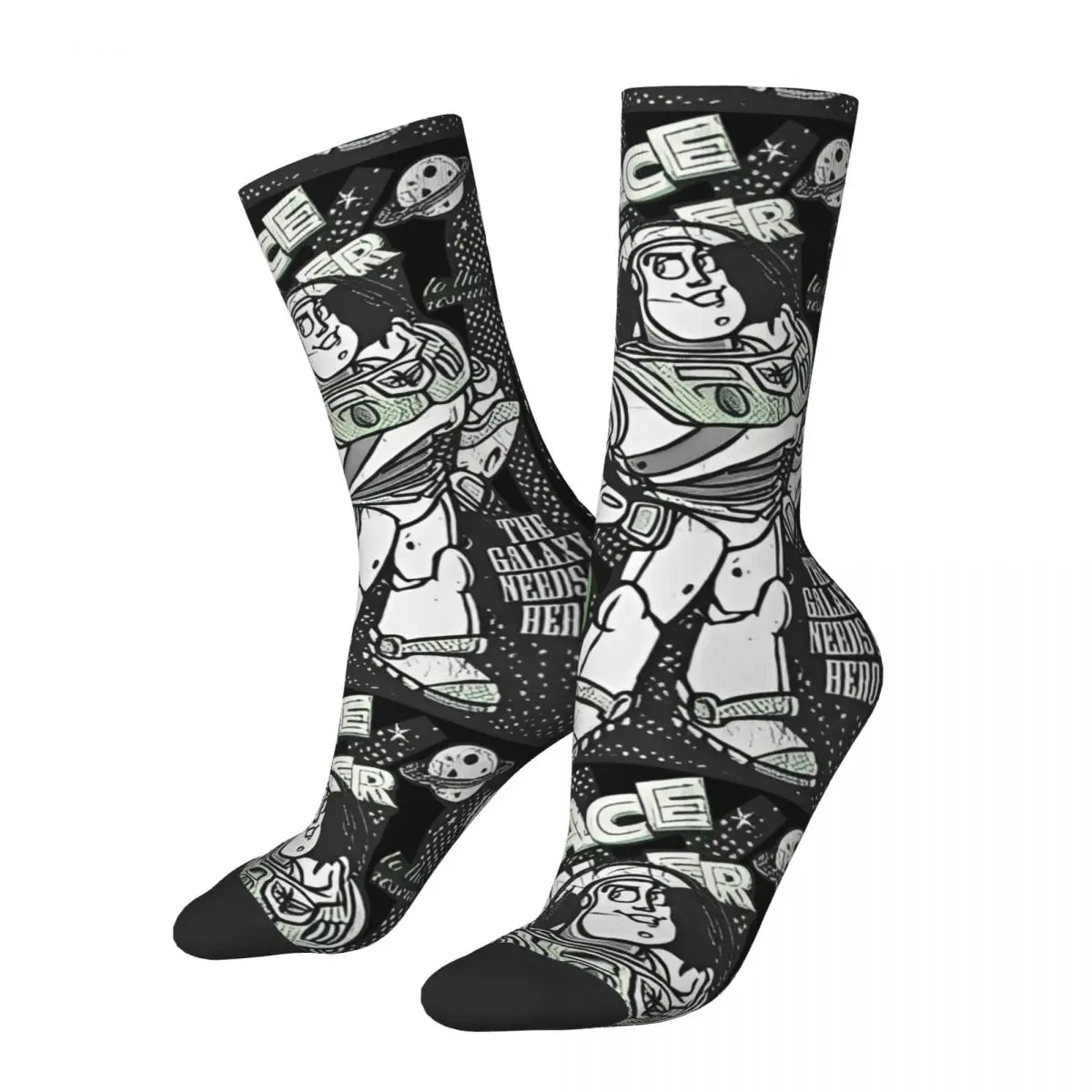 Buzz Lightyear Space Ranger Toy Story Socks Fashion Stockings Autumn Non Slip Couple Socks Comfortable Design Running Socks