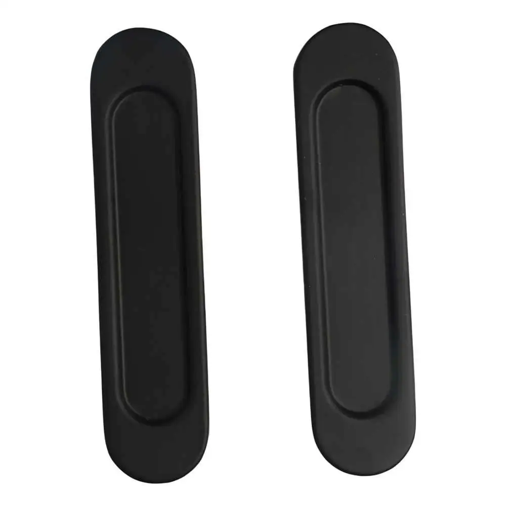 No Drilling Self-adhesive Handle Double-sided Black/Grey/Gold Sliding Door Handle Aluminum Alloy Glass Door Knob Window
