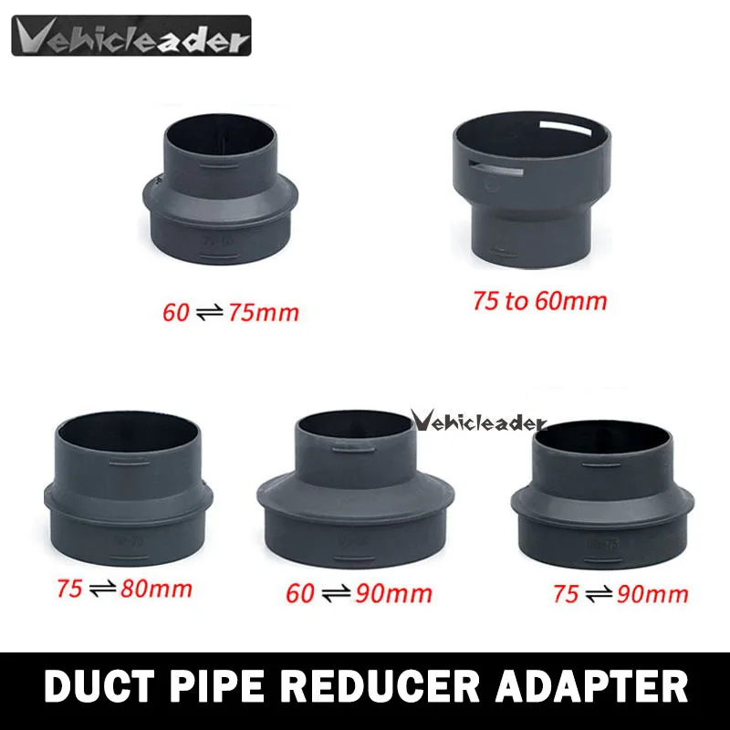 42/60/75/90mm Car Heater Ducting Reducer Hose Tube Connector For Eberspacher or Webasto Heater Ducting Pipe Joiner Connector