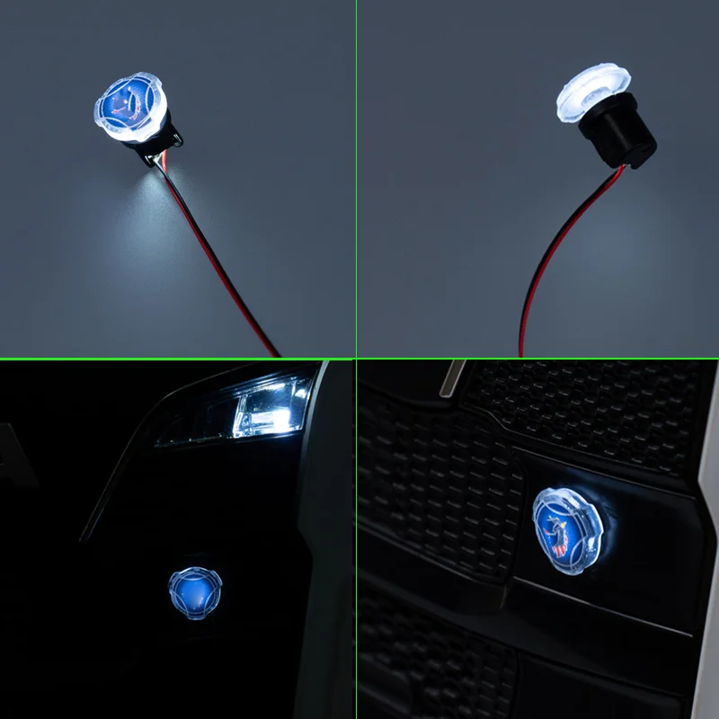 LED Headlights Glowing Icon for 1:14th Scale Tamiya RC Truck SCANIA 770S 6x4 56368 8x4 56371 56379