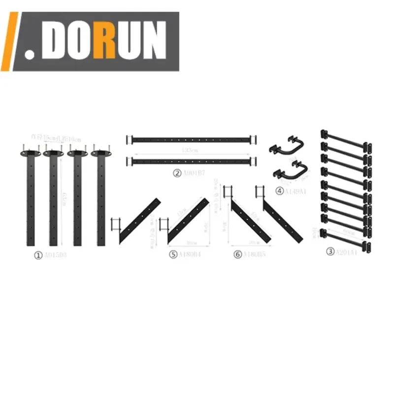 قضيب سحب ما يصل مثبت على الحائط، محطة رفع للذقن متعددة القبضات لصالة الألعاب الرياضية المنزلية