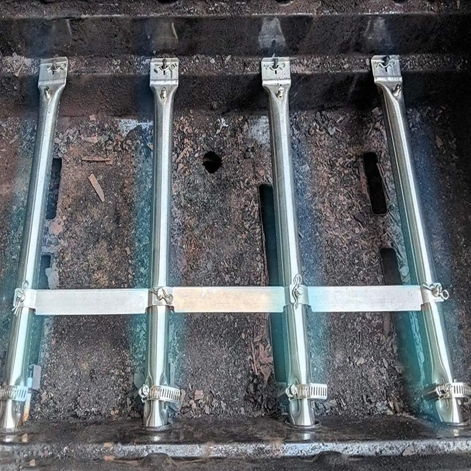 

BBQ Tube Burner Gas Grill 4 Pack Professional Replacement Accessory Gas Repair Parts BBQ Grill Searing Burner for Picnic