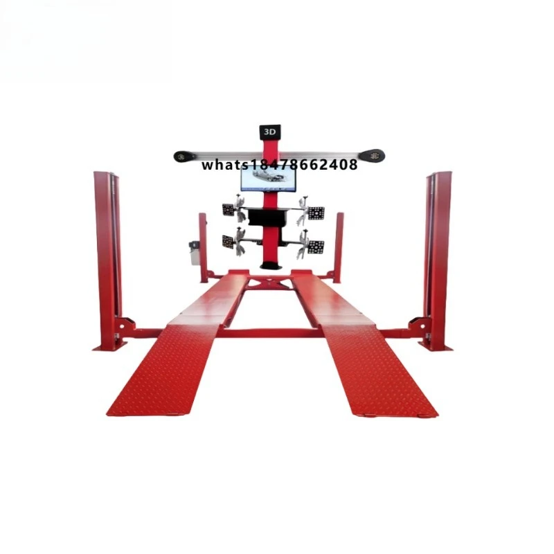 A full set of combined CE certification professional four-column car lift 3D four-wheel positioning machine with stable