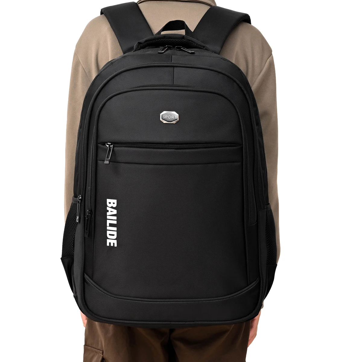 Simple Backpack Men's Backpack 2026 New Model Business Travel Computer Bag Simple Business Trip Office Bag Student School Bag Carry-On Bag Without Checked-In Baggage