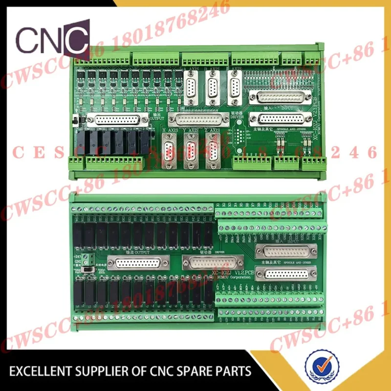 New Io Integrated Adapter Board With 4pcs Db25 Parallel Port Cable For Xc609 Xc709 Xc809 Series G Code Controller