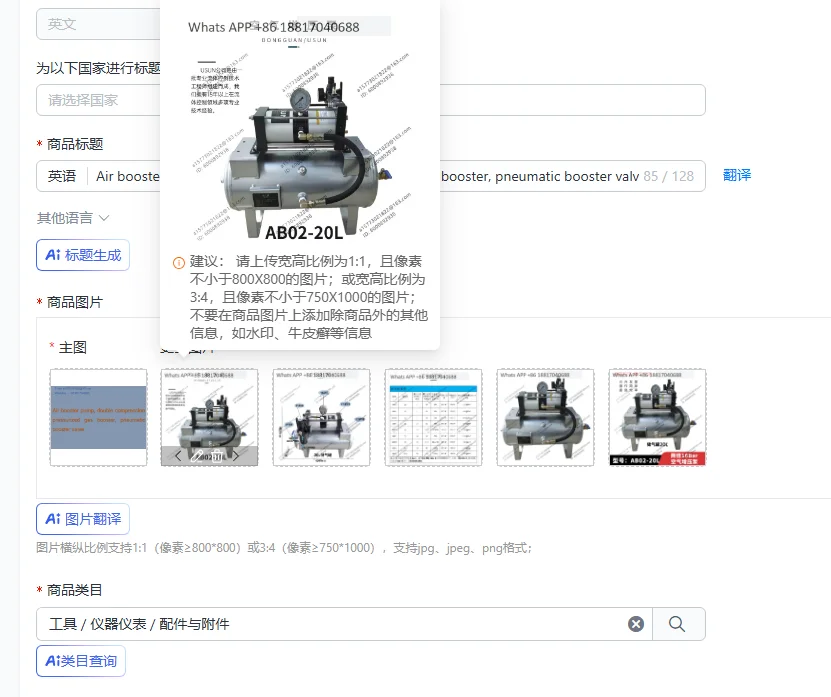 Air booster pump, double compression pressurized gas booster, pneumatic booster valve