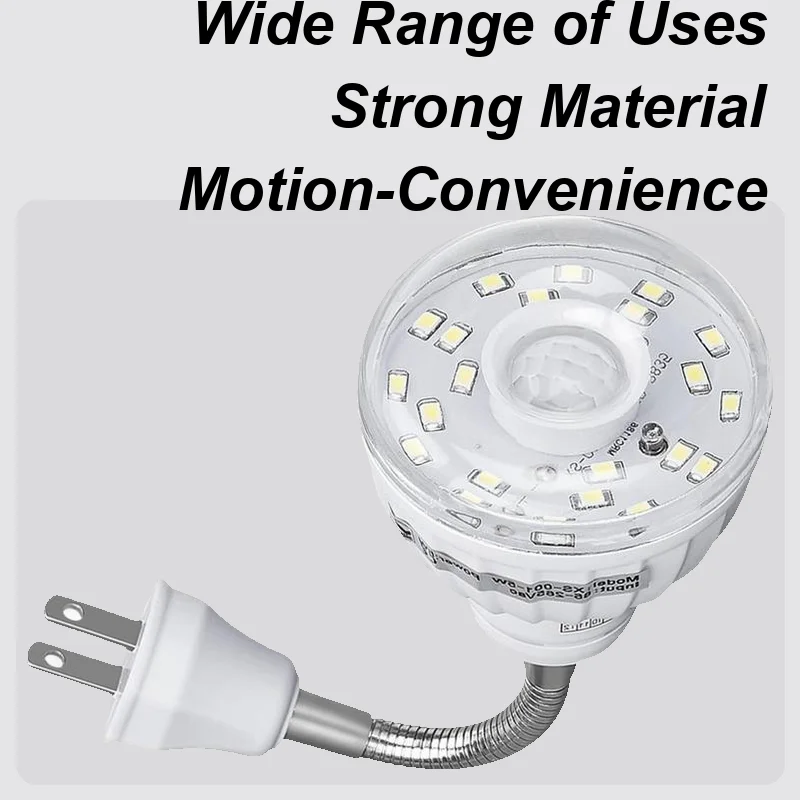 

Motion Sensor Light Indoor Motion Sensor Bathroom Light Plug-And-Play Fixture Lamps Bulb Spotlight For Wall Bathroom Bedroom