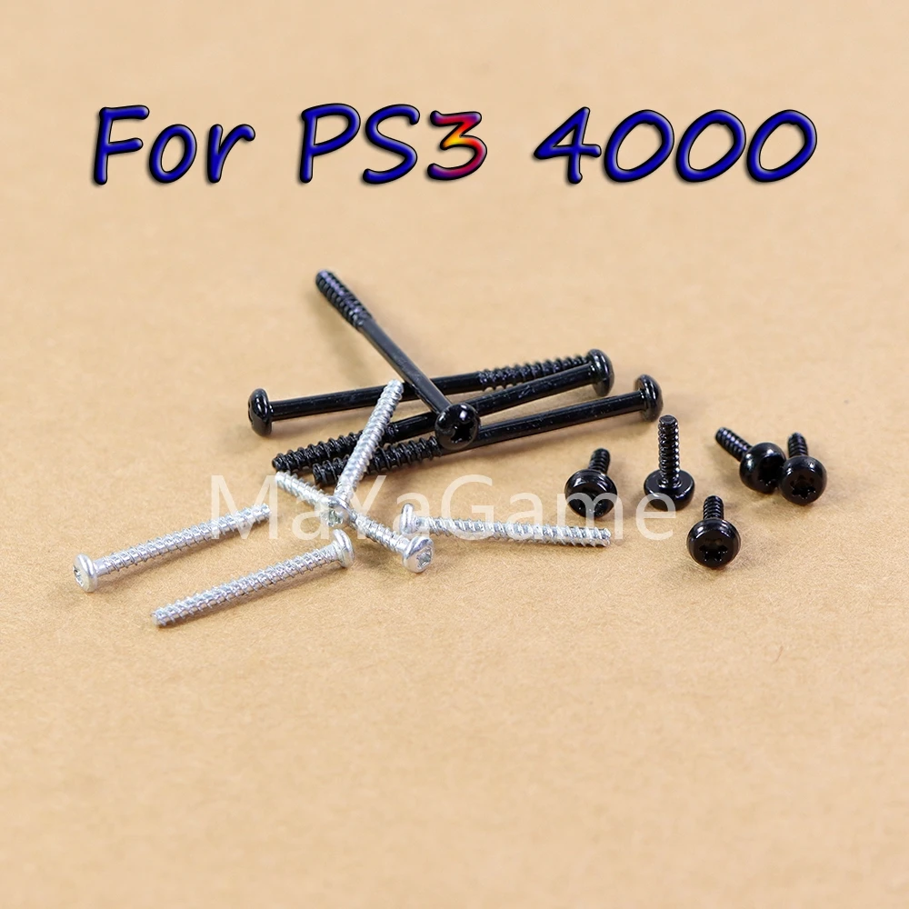10 комплектов, полные наборы винтов, замена для модели PS3 4000, консольные винты для PS3, супертонкая замена