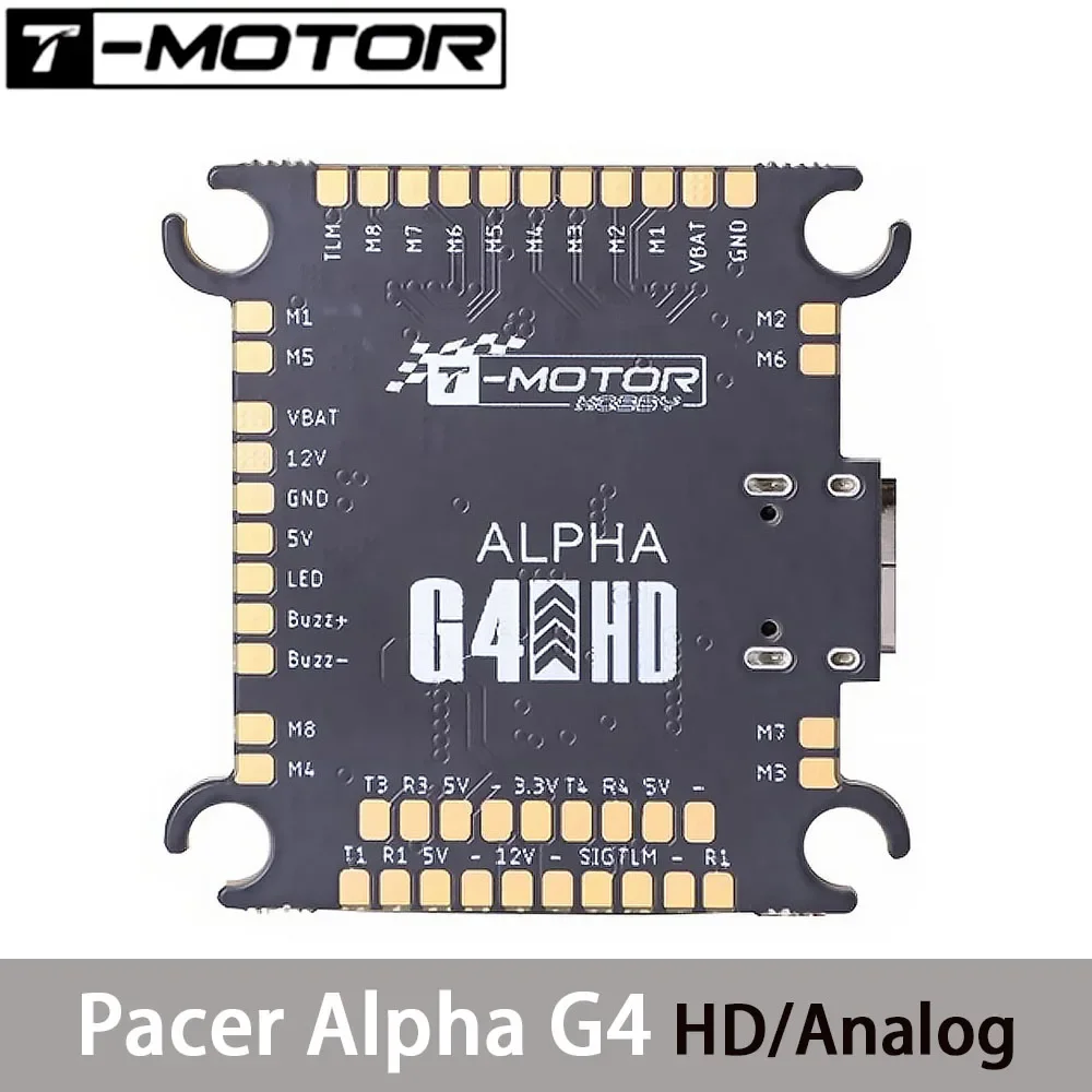 T-MOTOR pacer g4 alpha hd/analog fc high resolution analog dual version flight controller 3.6s stm32g473 30.5x30.5