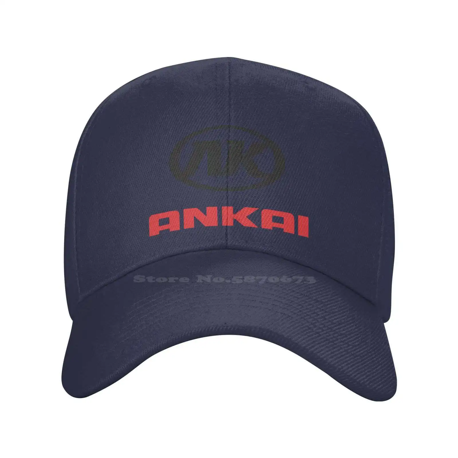 Anhui Ankai Automobile Logo Print Graphic Casual Denim cap Knitted hat Baseball cap