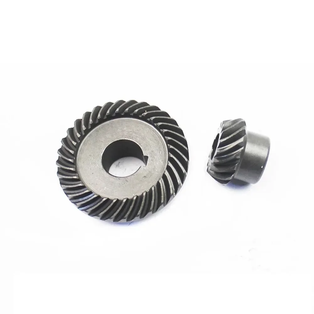 Reliable Spiral Bevel Gear Replacement Set For 125/150 Angle Grinder Silver Color 47mm Outer Diameter 32 Teeth