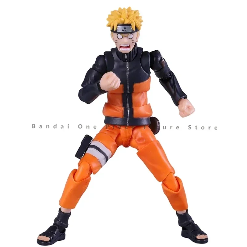 Auf Lager Original Bandai SHF Naruto Uzumaki Actionfigur Animation Spielzeug Geschenk Modell Sammler Anime Hobby Echt