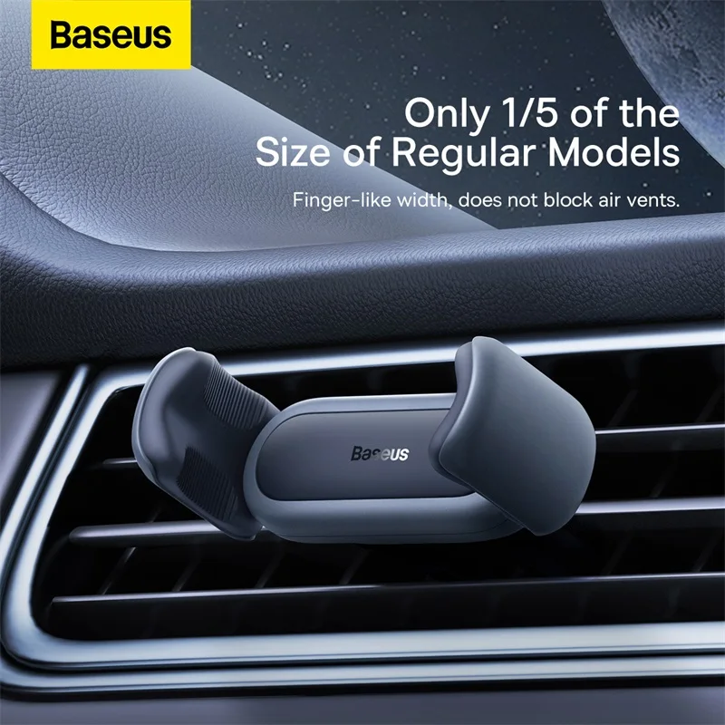 Baseus Mini Car Phone Holder Car Air Vent Clip Mount For 5.4-6.7 Inch Phone Car Mobile Phone Holder For iPhone Samsung Xiaomi