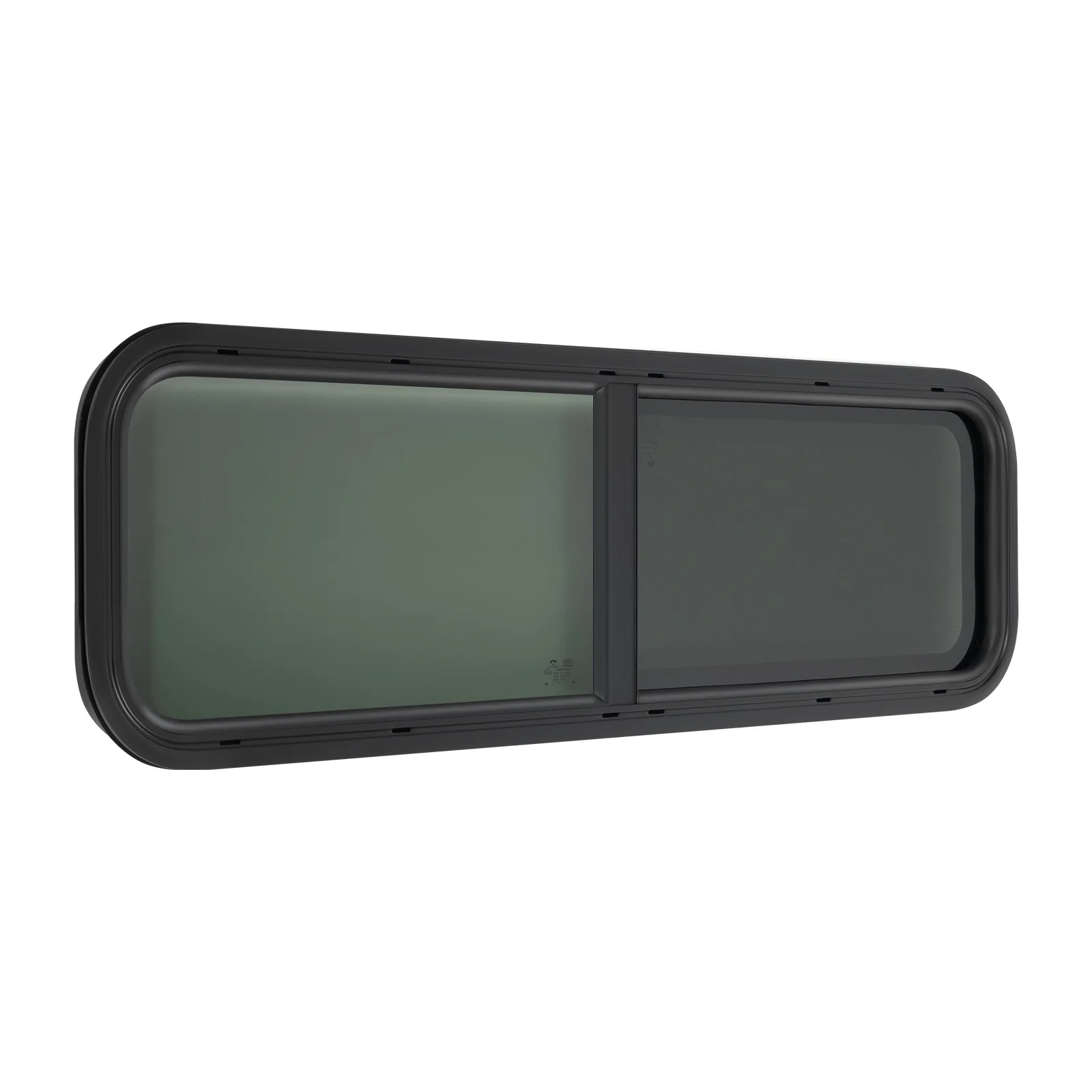 نافذة RV منزلقة مع حلقة تقليم، 42*12in/42*22in زاوية مستديرة قافلة نافذة منزلقة نافذة تهوية منزلق للتخييم #2