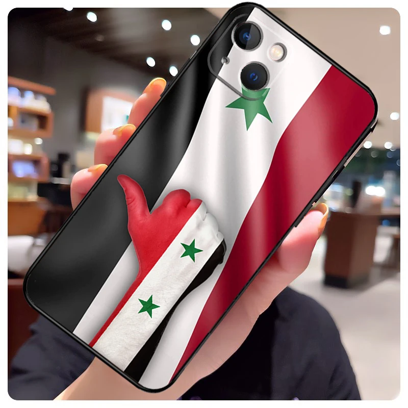 Syrian Revolution Flag Case For iPhone 16 14 15 Pro Max 12 13 Mini 11 15 Pro Max Plus X XS Max XR Phone Cover
