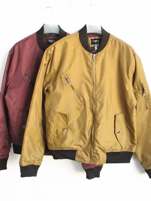 

Men's Thiened Fce Lined Cotton Jaet Warm Stand Collar Stand Fit Casual Wear Spring 2024 Faion Trend Youth