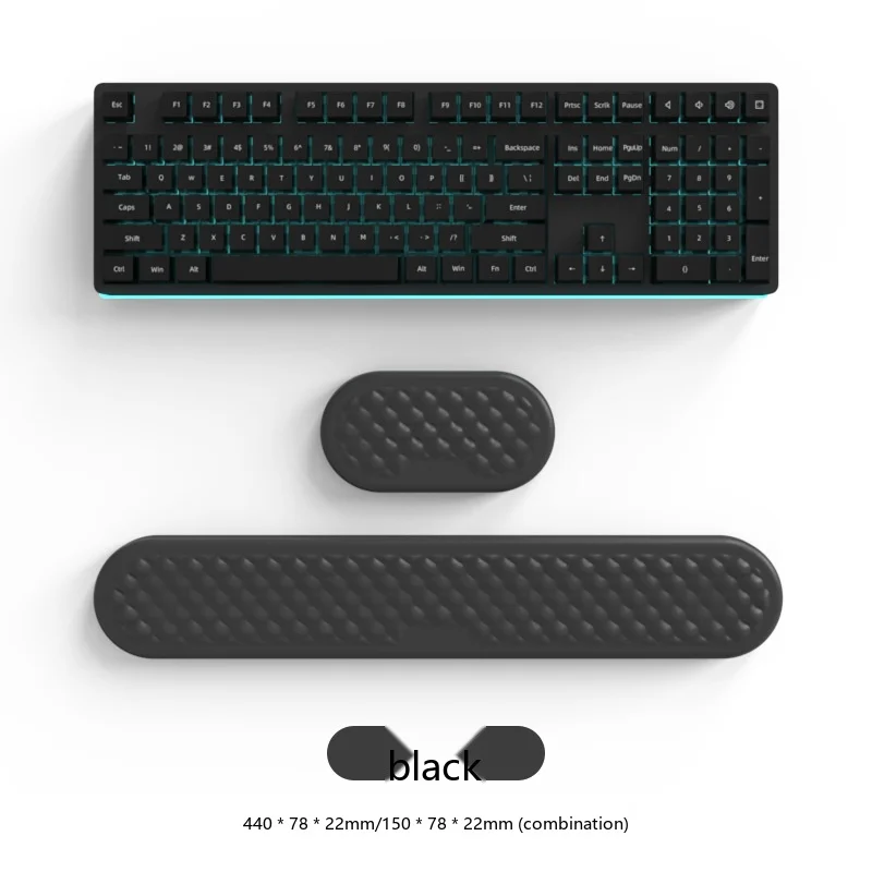 Diamant-Wassertropfen-Handgelenkauflage, ergonomische Schreibtischunterlage für Büro und Gaming, 13 Farben, 3 Konfigurationen – Detail 9