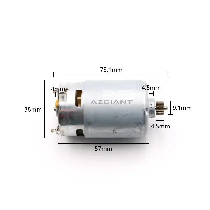 

AZGIANT RS-550VC-6038 Car Electric tool motor 12T gear DC Carbon brush high speed auto Engine part repair tools wear resistant