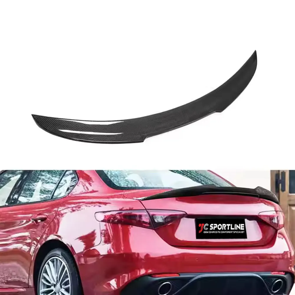 

Карбоновый задний спойлер-«утиный хвост» для Alfa Romeo Giulia Sport Quadrifoglio Verde Sedan 4-дверный 2017-2020