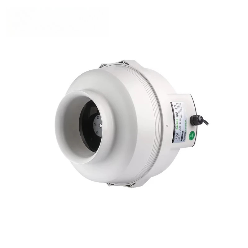 High Pressure 6 Ducted Fan 420/338 Waterproof Plastic Radon Relief HVAC Fan