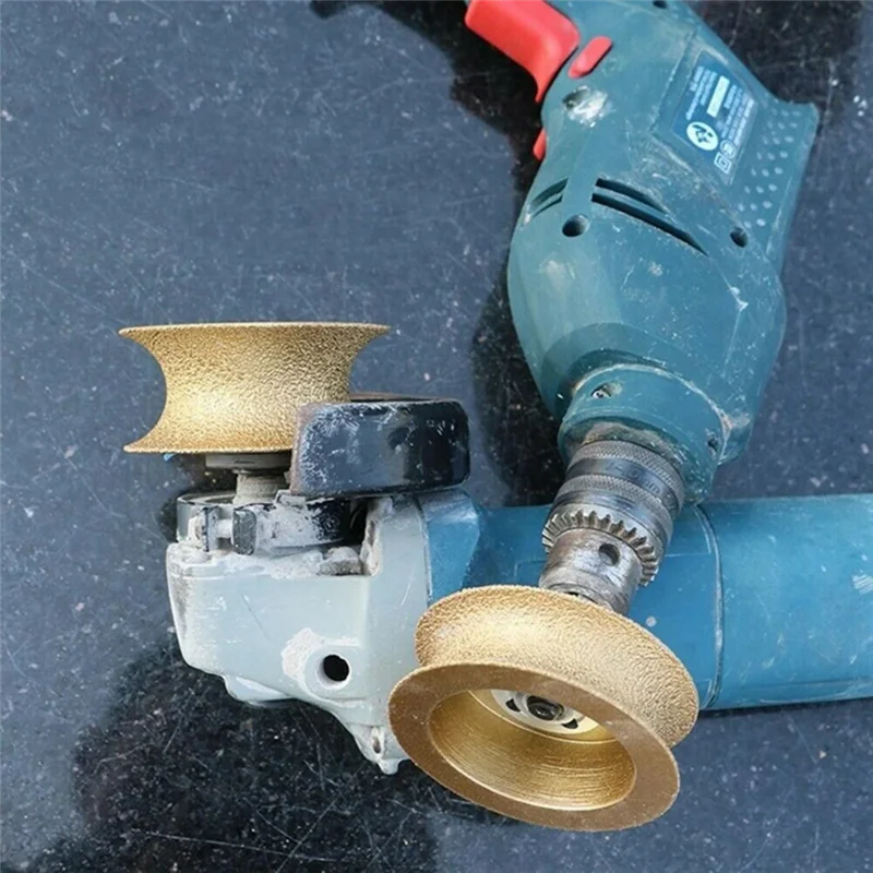 

AA81-25Mm Thick Gold Brazed Diamond Angle Grinder Stone Grinding Wheel Used For Angle Grinder Grinding Wheel Tool Easy To Use