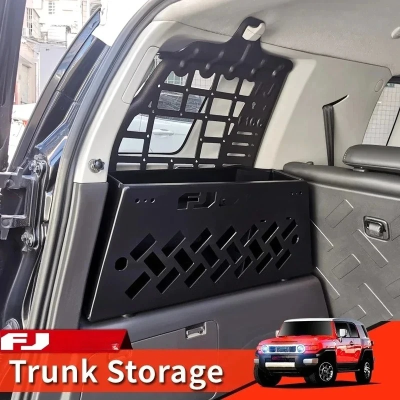 Trunk Storage Box for 07-23 Toyota FJ Cruiser Storage Box Made of Aluminum Alloy Used To Store Sundries and Keep Them Neat