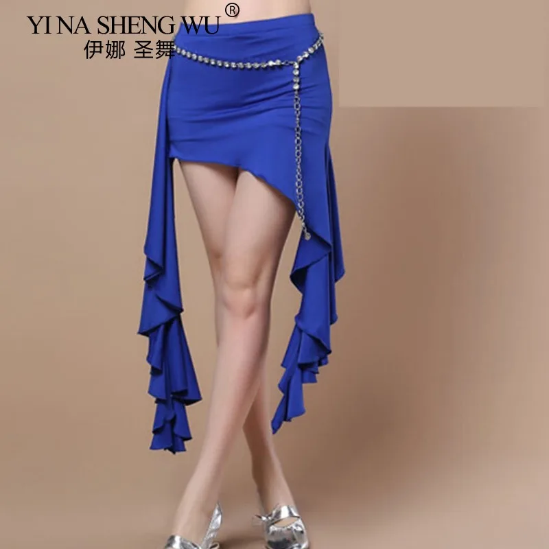 Latin Dans Rok Vrouwen Buikdans Hippe Sjaal Dans Rok Dames Sexy Dansen Veelzijdige Hip Wrap Praktijk Prestaties Kostuums