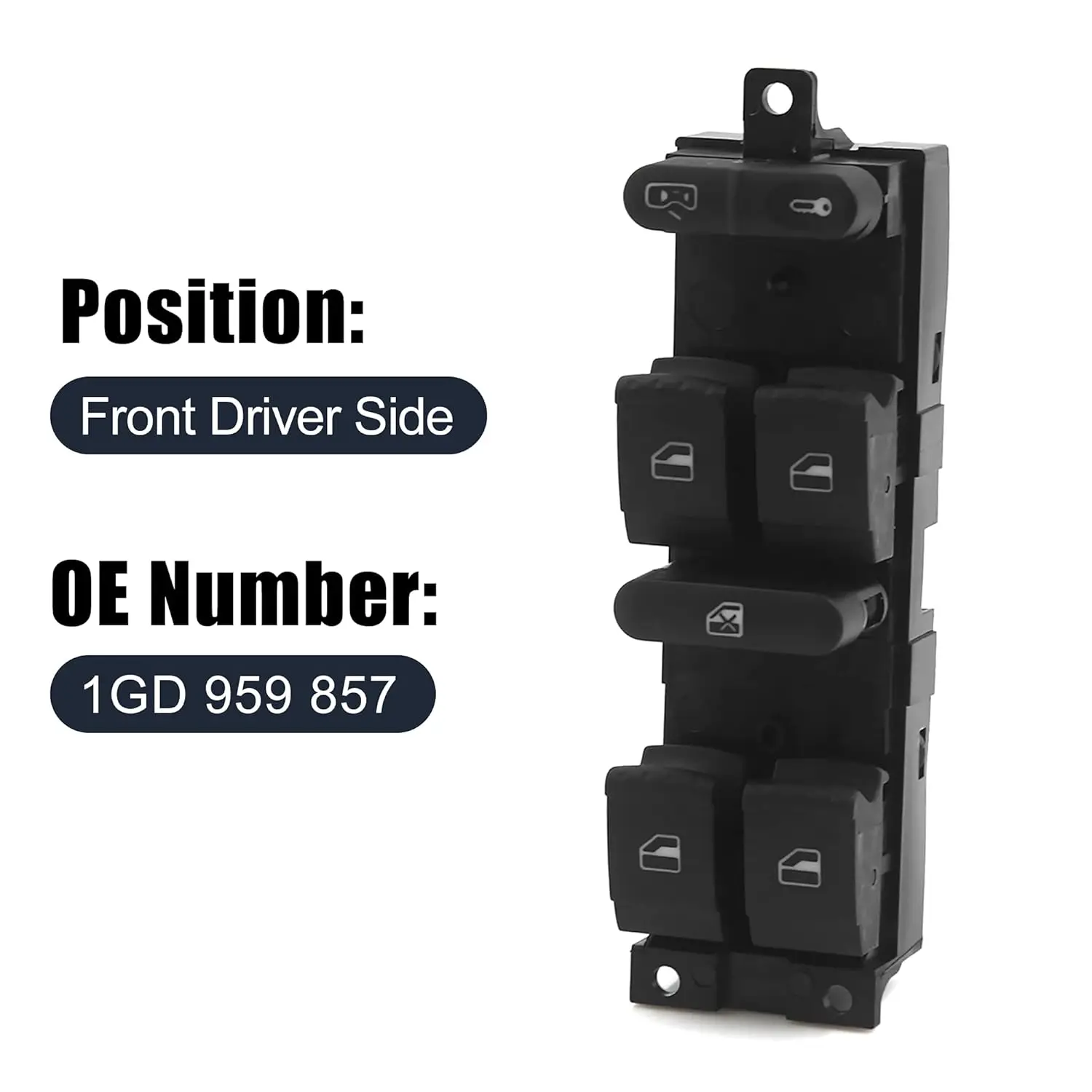 For VW Passat B5 Golf 4 Jetta MK4 Seat Toledo II 1M2 Leon 1M1 For Skoda 1J4959857B Car Master Window Control Switch /Window Lock - view 5