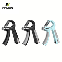 1PC 5-60Kg Adjustable Grip Strength Trainer Countable R-Type Hand Grip Arm Spring Finger Massager Expander Hand Exercise