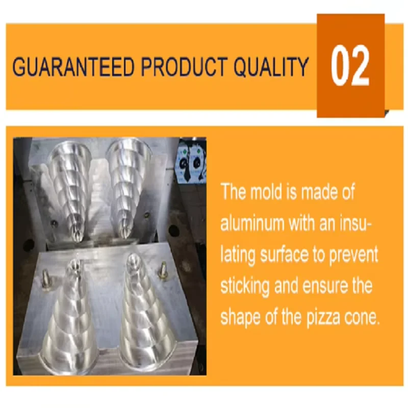 110V 220V Popular Pizza Cone Machine Cone Pizza Oven Commercial Pizza Cone Maker Stainless Steel Healthy Snack Food Machine