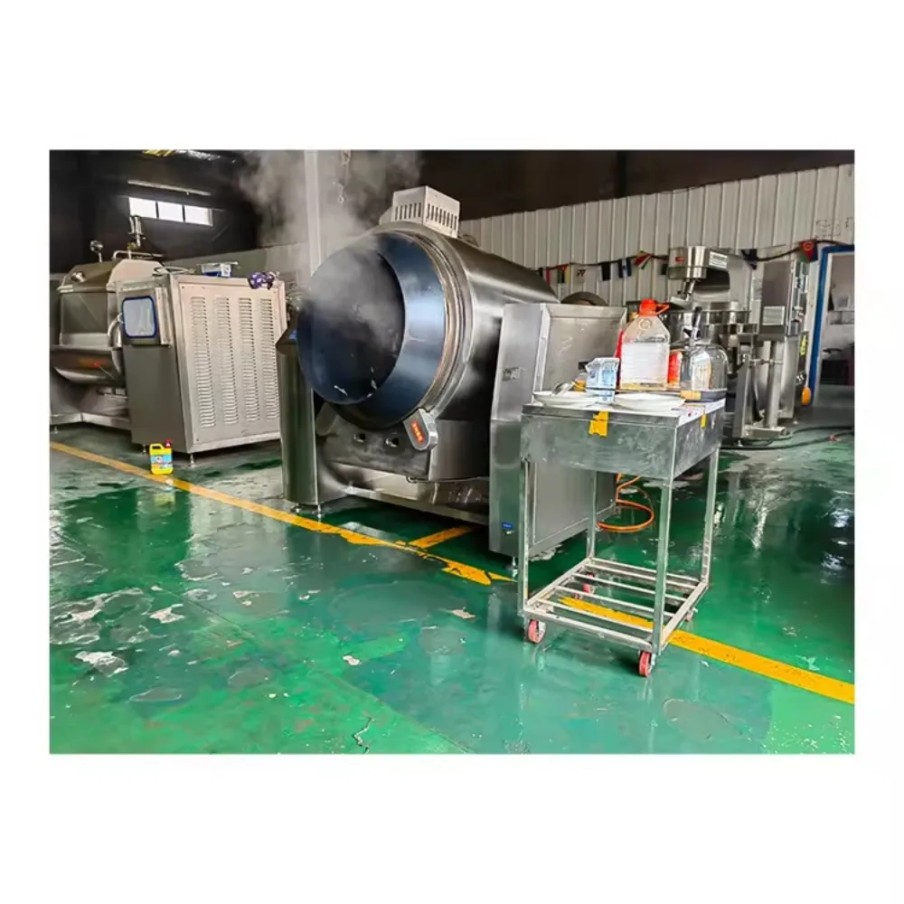 Large Capacity Smart Automatic Rice Frying Machine - Kitchen & Industrial Cooking Drum, Commercial Cooking Equipment