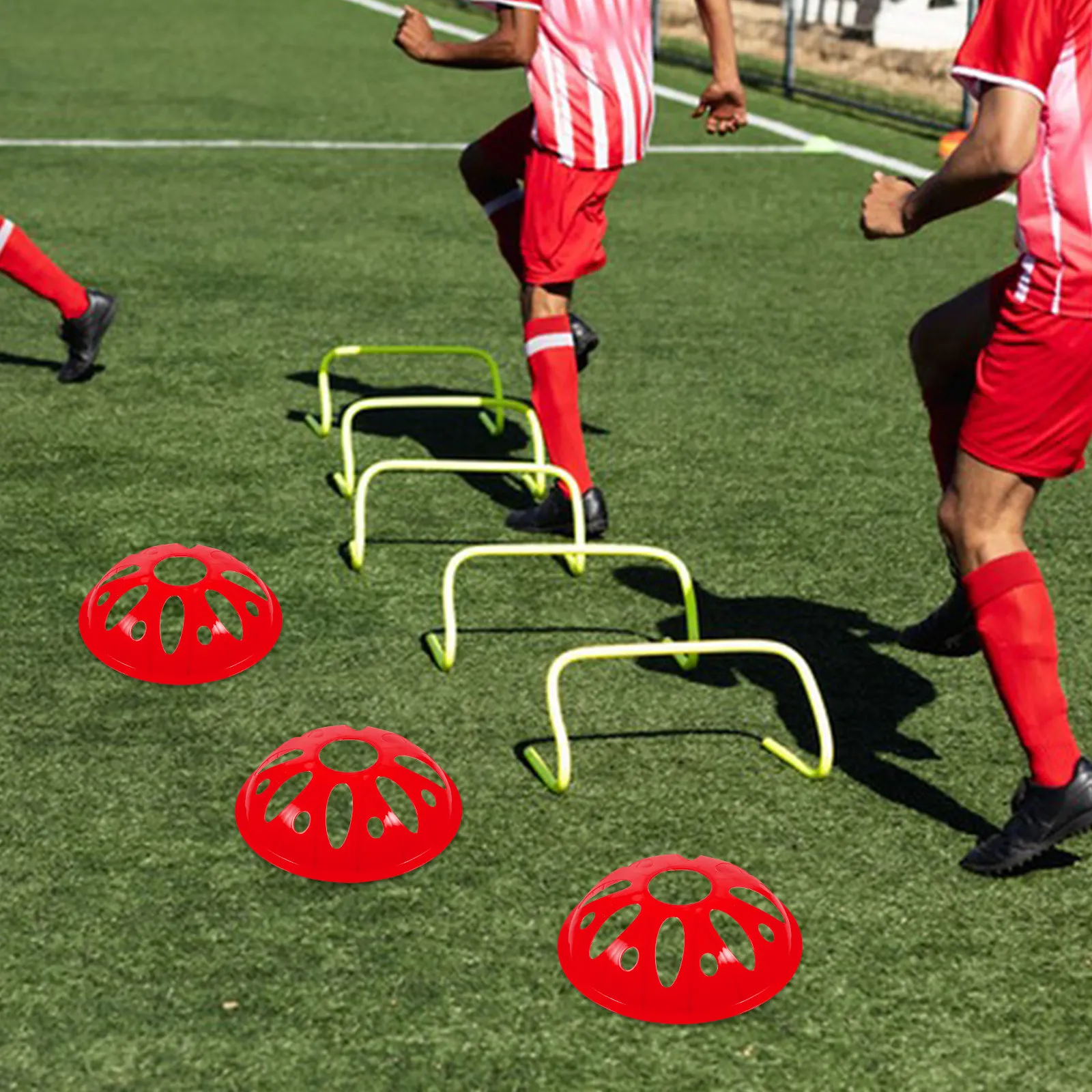 Football Training Cone - กรวยฝึกซ้อมฟุตบอล PE ทนทานต่อรังสียูวี 4 ชิ้น สำหรับการฝึกซ้อมความคล่องตัว