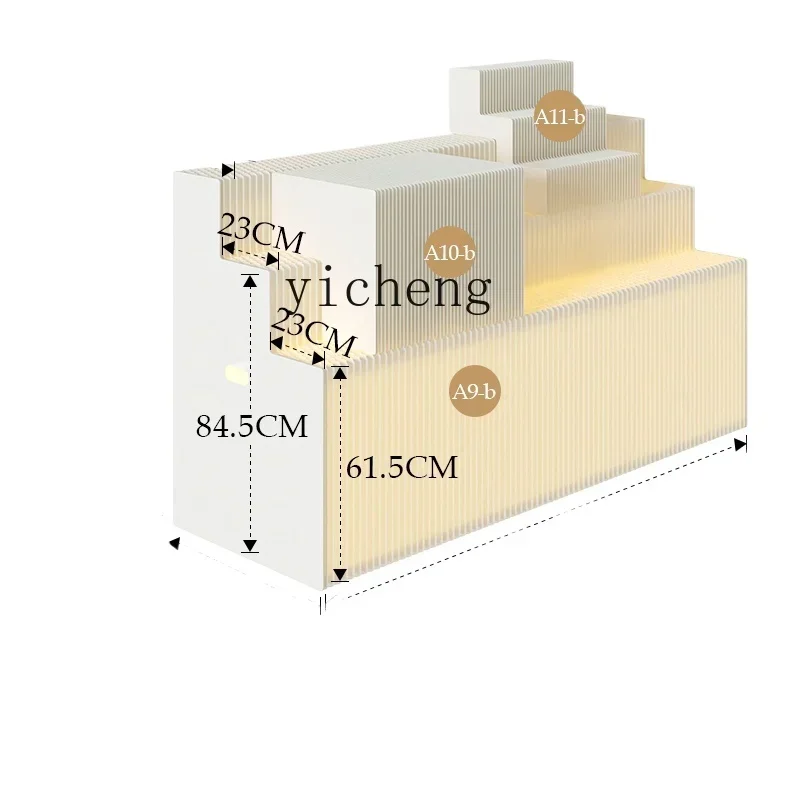 TQH Display Stand Window Display Ladder Display Stand Ornament Exhibition Showcase Luminous Product Booth