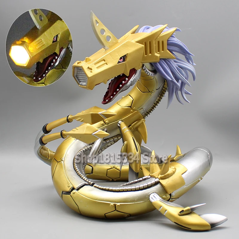 

26cm Anime Metal Seadramon Figure GK Digimon Adventure Action Figurine Dark Masters Model Pvc Statue Collection Peripheral Toys