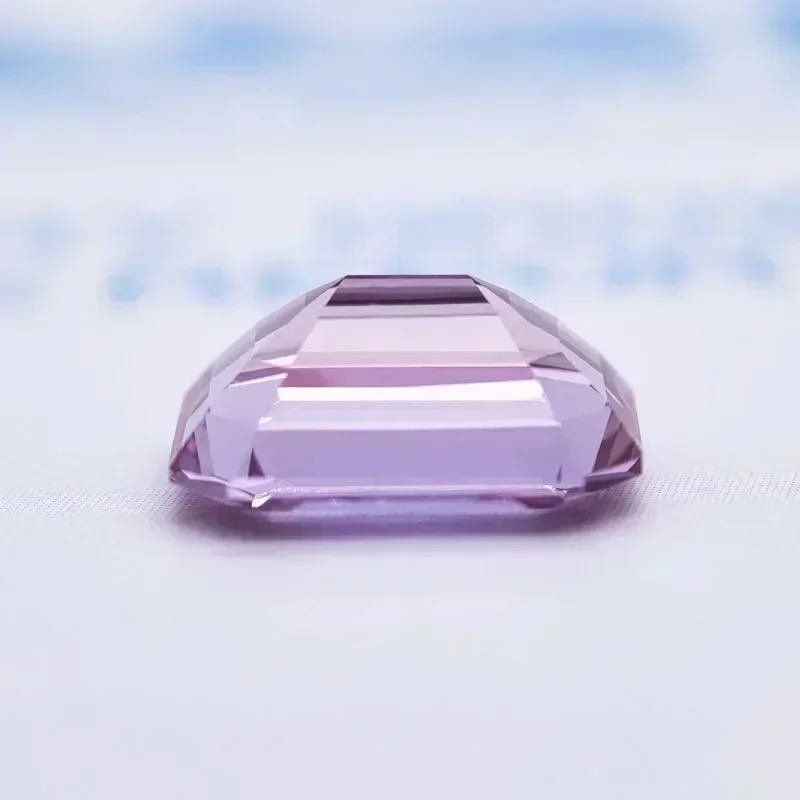 

Lab Grown Stone Emerald Shape Alexandrite Purple Color Charms Beads Selectable AGL Certificate for Diy Jewelry Making Materials