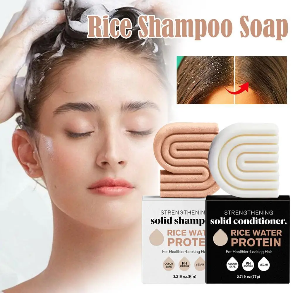 Rice Water Shampoo Bar For Hair Growth Natural Hair Growth Shampoo BarRice Shampoo Bar For Strengthening Weak Or Damaged Hair