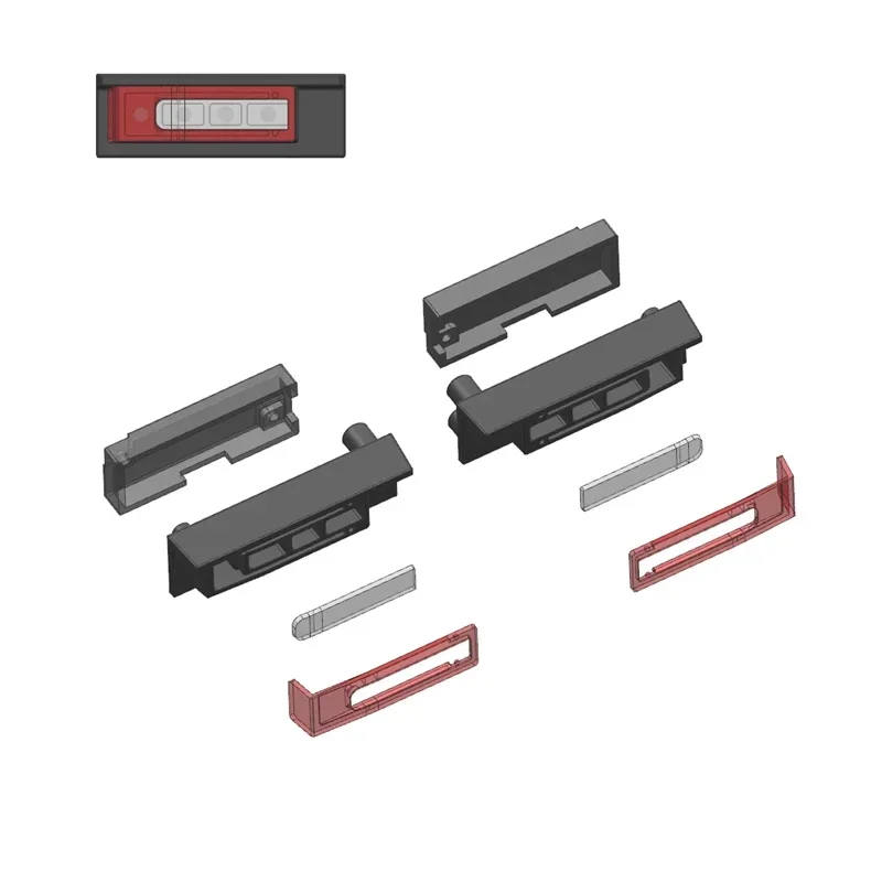 Simulação de plástico Taillight para caminhão RC, Lâmpada para 1:14 Tamiya Car, VOLVO FH16 56360, DIY Parts Brinquedos