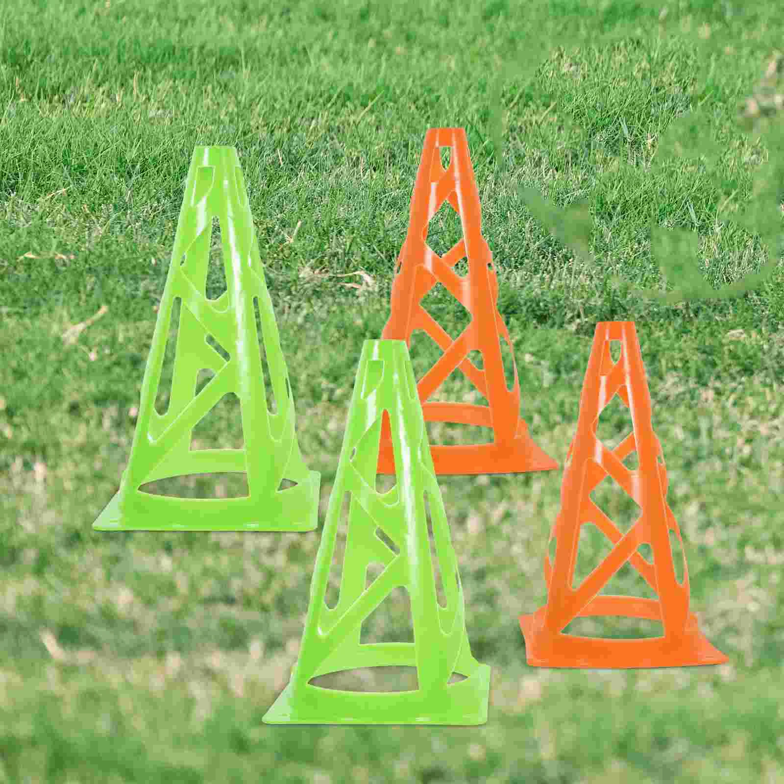 6 Pcs Training Cones Useful Supplies Soccer Equipment Football Props Hollow Out Tool