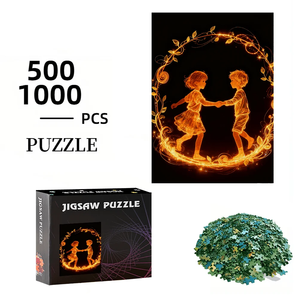 500pcs/1000pcs High-Quality Puzzle - Jigsaw for Birthdays, Halloween, Christmas, Thanksgiving, Easter - Portable Cardboard Puz