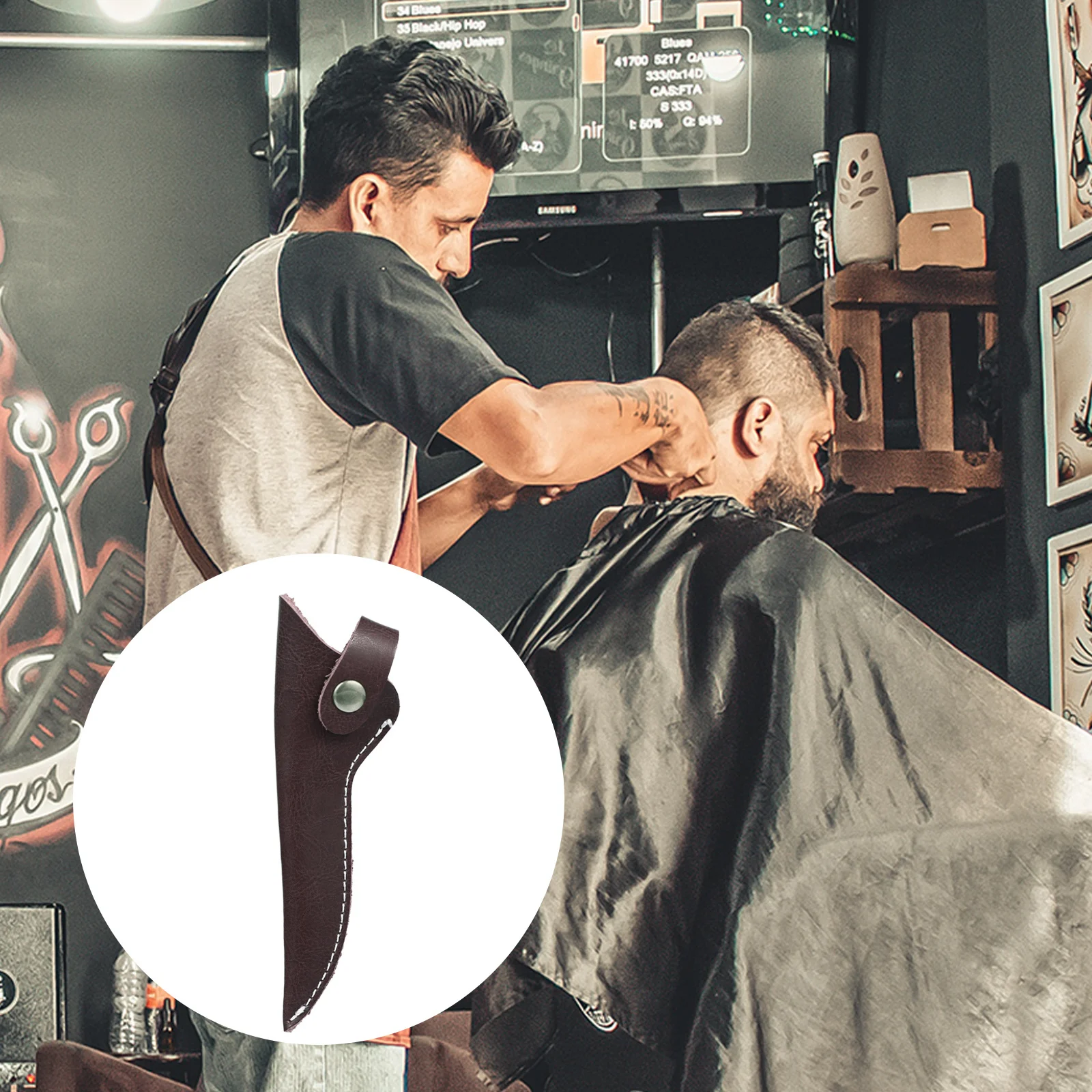 

Scissor Case Professional Barber Pouch Durable Easy Clean Compact Stylish Hairdressing Tool Bag