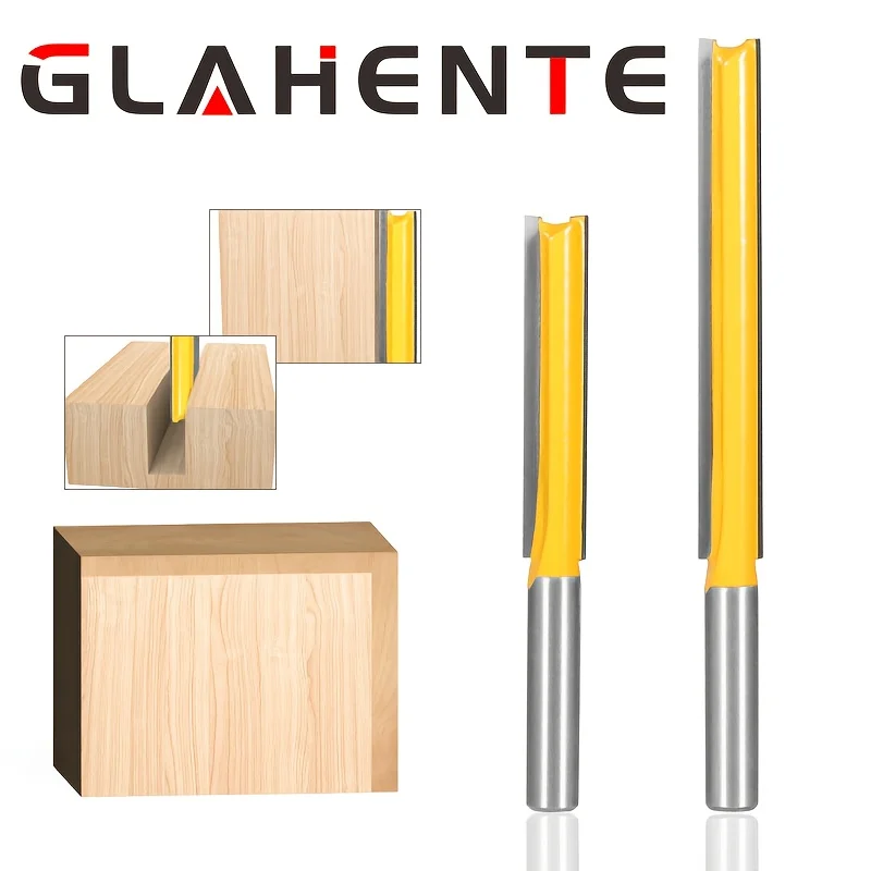 

‌2PCS 8mm Carbide Tipped Router Bits – Extended Length Double Flute Straight Trim Cutter | for Wood Milling & Cabinet Making‌
