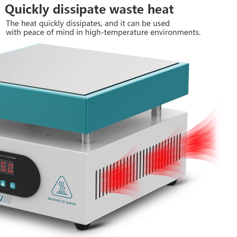 600w Konstant temperatur Heizt isch Handy Split Screen Thermostat Platine Heizplatte Vorheizt isch LED Lampe Perlens ch weißen
