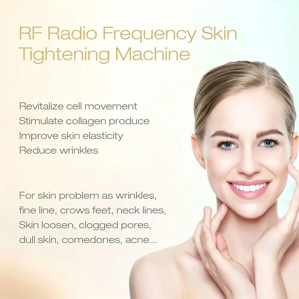 Masajeador Facial de radiofrecuencia RF, máquina profesional para eliminar arrugas, estiramiento de la piel, estiramiento Facial, dispositivo de belleza para el cuidado de la piel RF