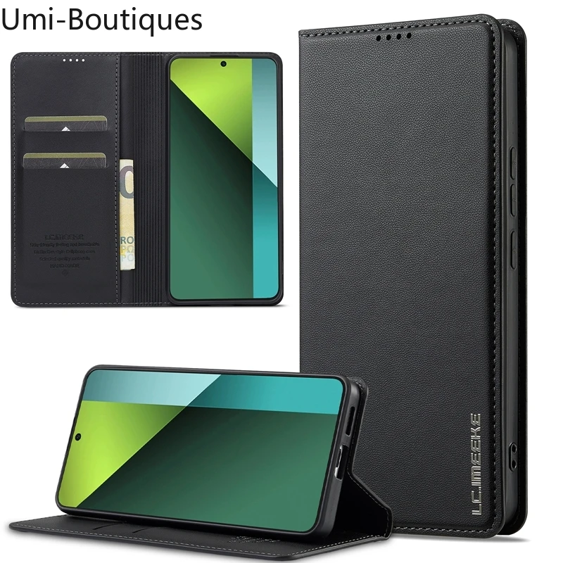 

Кожаный магнитный чехол для Xiaomi Poco X6 5G Чехол Poco X6 Чехол для Funda Xiaomi PocoX6 X 6 X5 Pro 5G Чехлы с откидной подставкой для телефонов