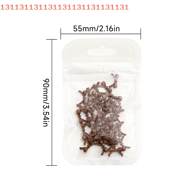 50 pezzi di ciondoli per unghie a forma di farfalla 3D, accessori fai da te per manicure, simpatico fiocco, orso, capibara, decorazioni per unghie in resina