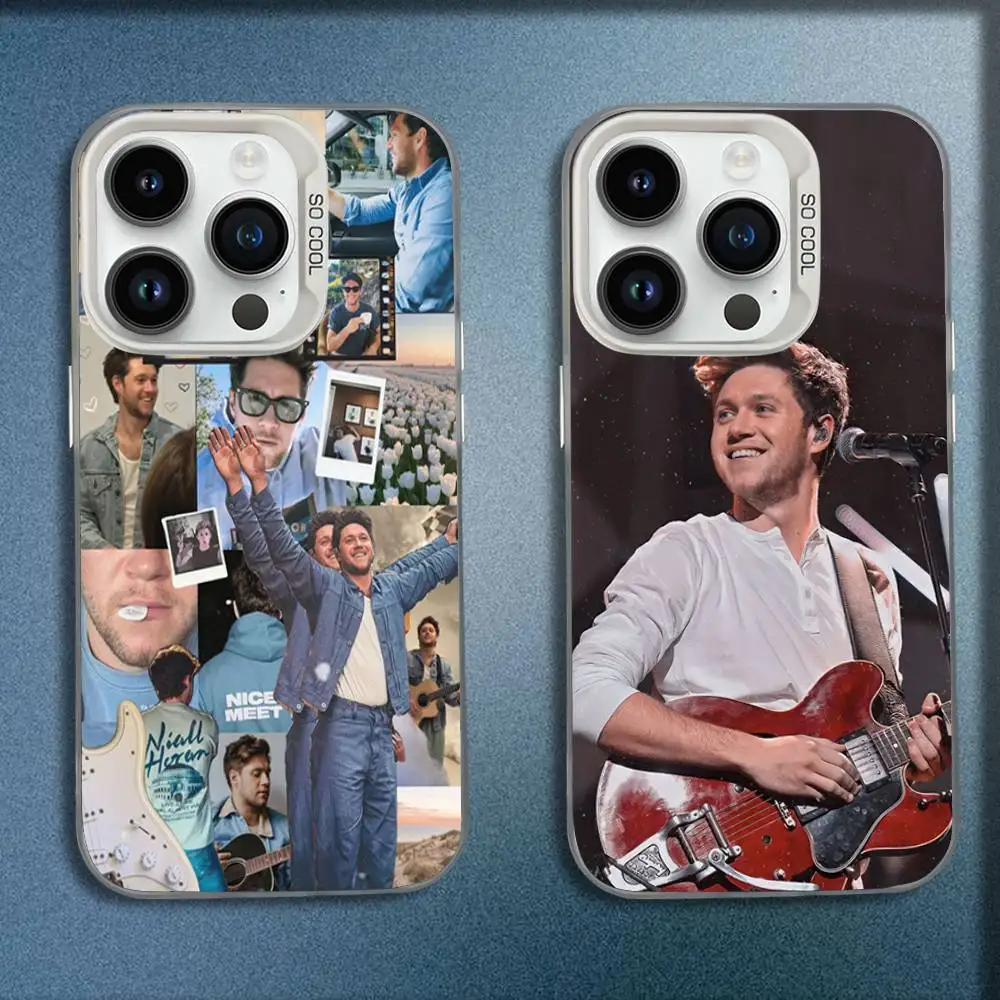 

Singer N-Niall H-Horan Phone Case For iPhone 16,15,14,13,12,11,Mini,Pro,E,MAX White Candy Matte Shockproof Cover